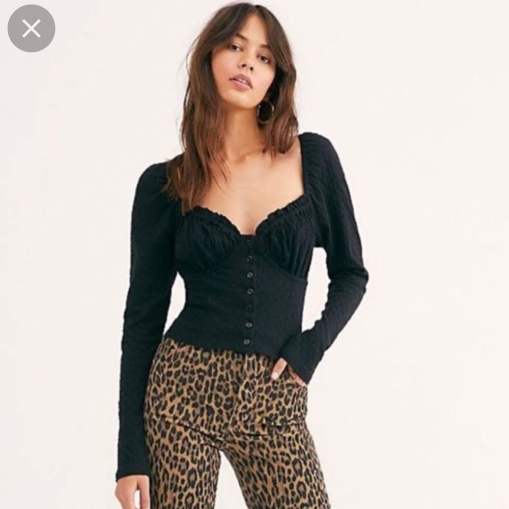 Free People Ladybug Corset Long Sleeve